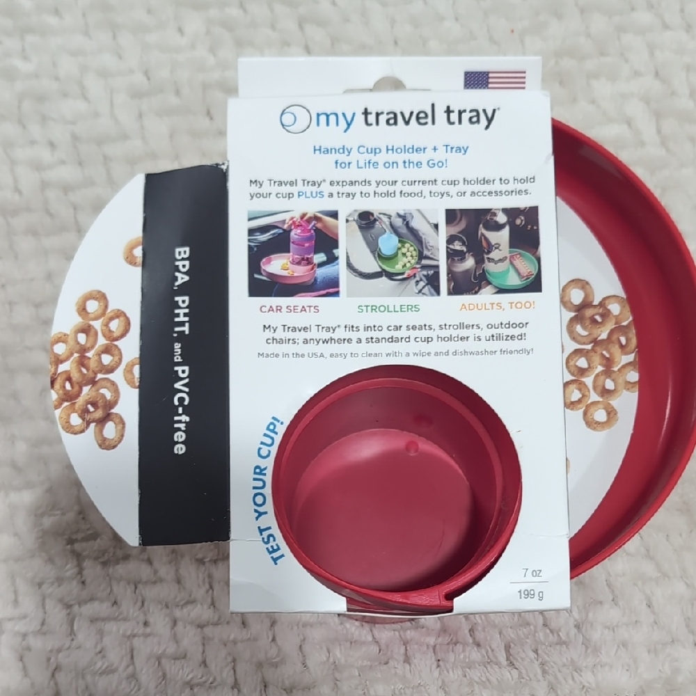 My Travel Tray Red Cup Holder